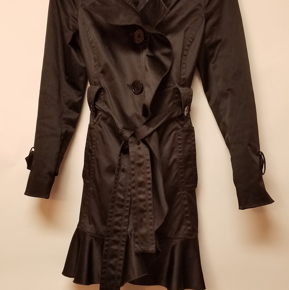 Jessica Simpson Coat Trench Ruffle Coat - Picture 2 of 8